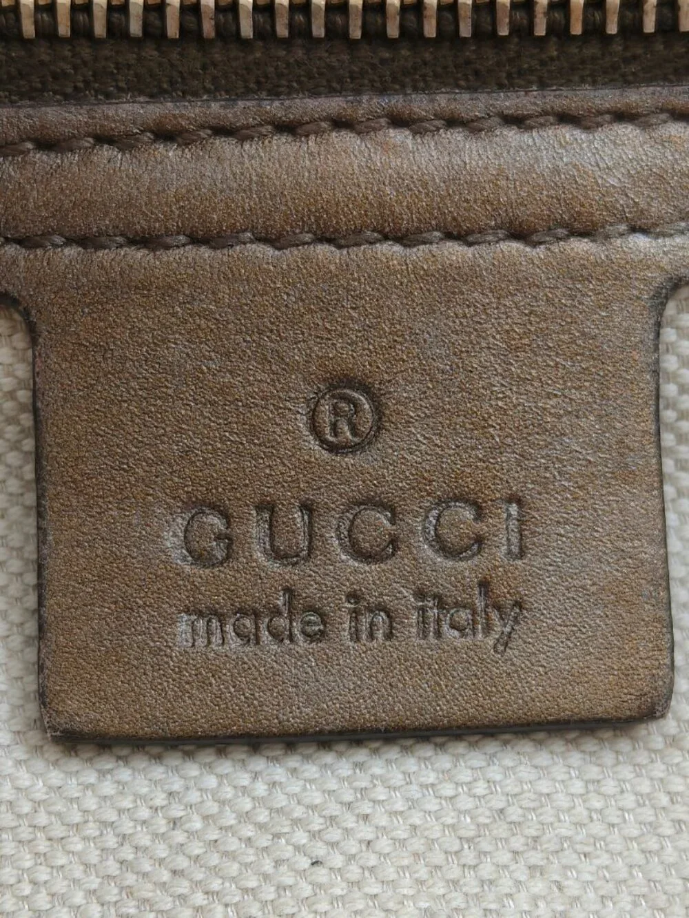 Gucci GG Monogram Canvas Boston Shoulder Bag Brown Leather Heart Charm